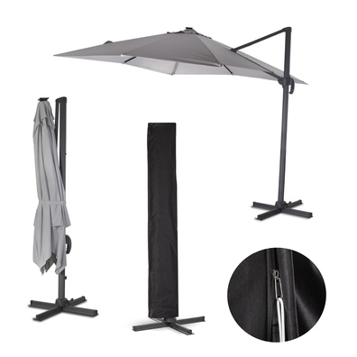 Parasol aluminiowy 3x3 m Roma Corciano z Oświetleniem LED SOLAR