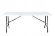 Zahradní nábytek - Stolik Składany Cateringowy Turystyczny 6ft 180cm Corciano Biały Walizka (2)