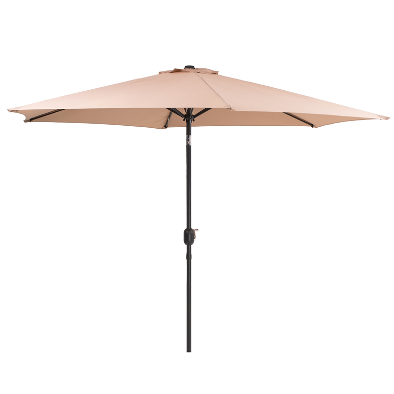  - Parasol Ogrodowy Honolulu Beżowy 300 cm średnica (1)