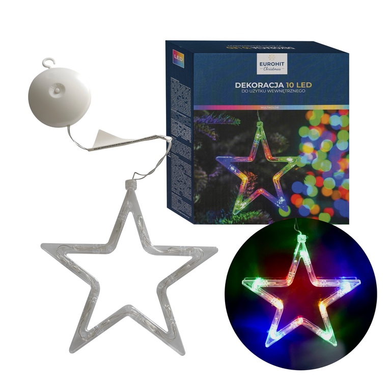  - LAMPKI 10 LED NA BATERIE MULTICOLOR GWIAZDA (1)